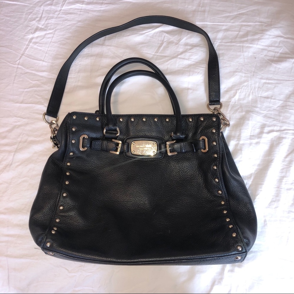 Michael Kors Black Bag with Gold studs